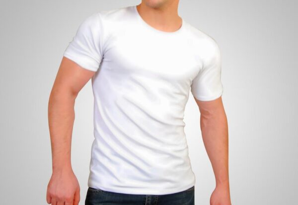 T-shirt Body Round neck Short sleeve White1